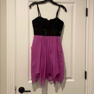 Laundry dress with black bodice